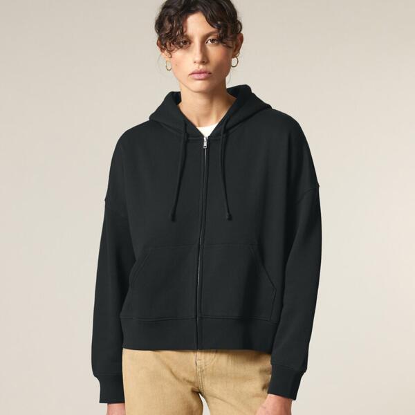 Stella Ida - Damen-Zip-Thru-Hoodie-Sweatshirt Miniaturansicht