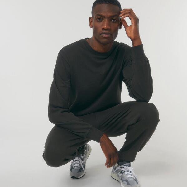 Unisex Matcher vintage - Stückgefärbtes Unisex-Sweatshirt aus Terry mit Rundhalsausschnitt und normaler Passform Miniaturansicht